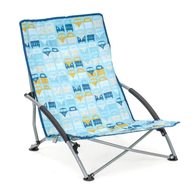 Brisa T1 Combi chaise basse pliante camping bleu 70 cm